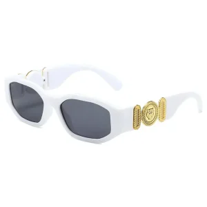 Lunettes de soleil rétro carrées irrégulières pour femmes et hommes, lunettes de soleil de styliste à petite monture, tendance, nuances de produits UV400, nouvelle collection