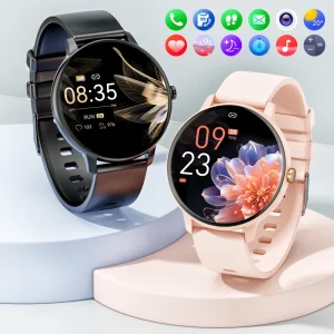 Hwagol-Montre connectée à écran tactile pour homme et femme, appel Bluetooth, moniteur de santé, fitness étanche IP67, 2024, 1.39