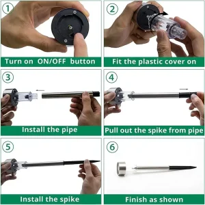 Lampe solaire LED d'extérieur, imperméable, luminaire de paysage, idéal pour un jardin, pack de 10, 20 ou 30 unités