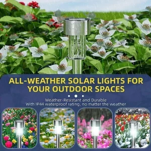 Lampe solaire LED d'extérieur, imperméable, luminaire de paysage, idéal pour un jardin, pack de 10, 20 ou 30 unités