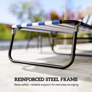 Adjustable Sun Lounger for Beach & Camping