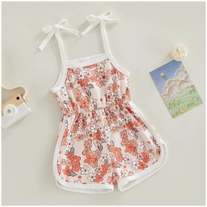 Spring Floral Toddler Jumpsuit