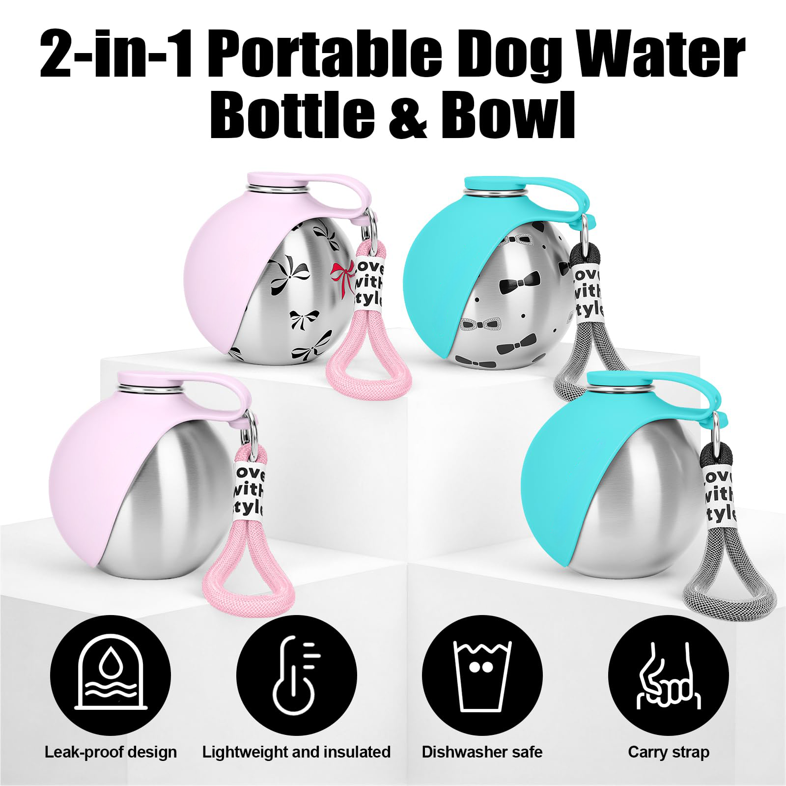 Stainless Steel Dog Water Bottle – Image 7